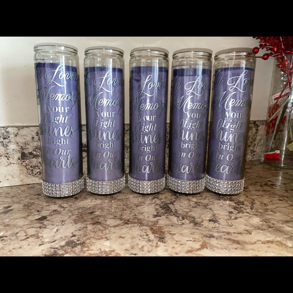 Custom Memorial candles - Picture 3 of 3